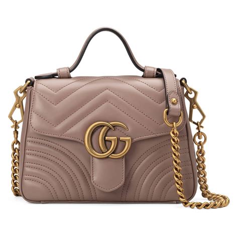 gucci chevron leather gg marmont mini top handle bag pink|marmont small top handle bag.